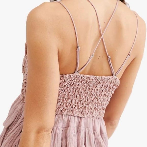 NWT Free People Adella Cami In Mauve - Picture 5 of 7